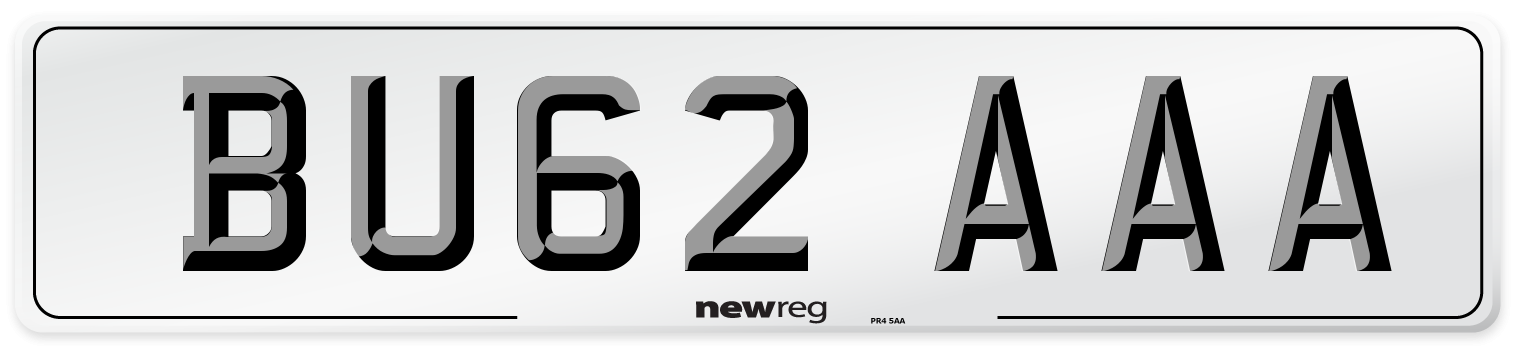 BU62 AAA Number Plate from New Reg